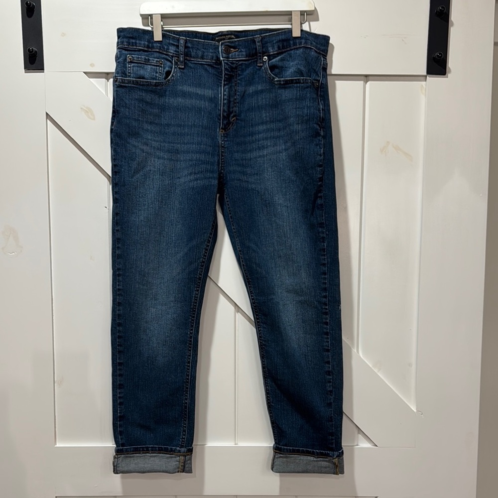 Banana Republic Women's Dark Blue Girlfriend Jeans